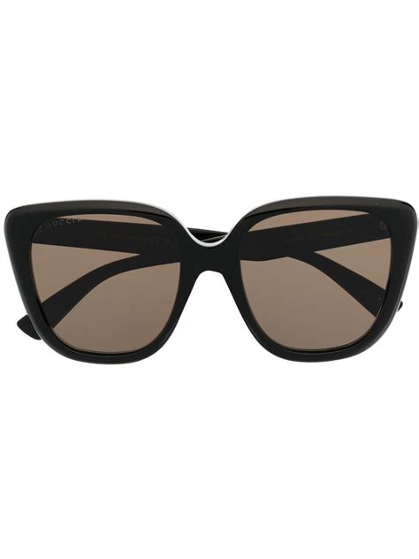 gucci large frame sunglasses